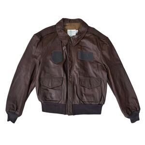 Vintage 80’s Cooper Sportswear Lamb Skin Type A-2 Flight Jacket 46R